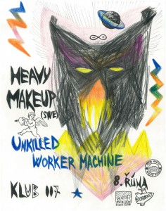 heavy make-up